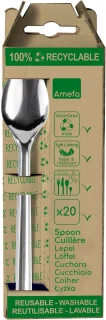 Amefa Leaves koffielepels set 20 stuks