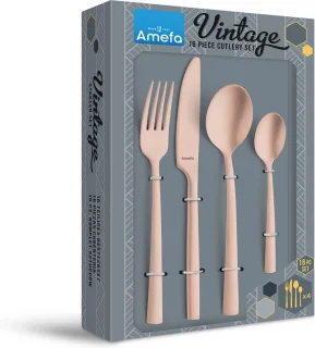 Amefa Manille 16-delig bestekset Stonewash Koper