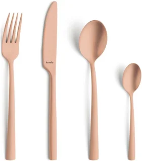Amefa Manille 16-delig bestekset Stonewash Koper