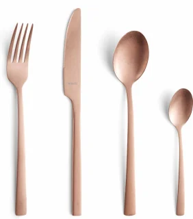 Amefa Manille 16-delig bestekset Stonewash Koper