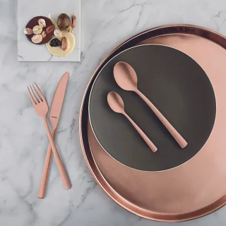 Amefa Manille 16-delig bestekset Stonewash Koper