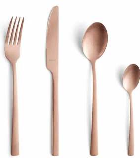 Amefa Manille 16-delig bestekset Stonewash Koper