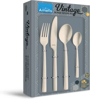Amefa Manille 16-delige bestekset Stonewash Champagne