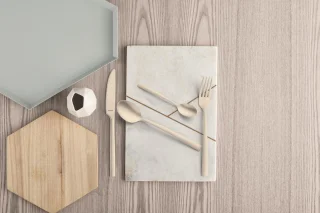 Amefa Manille 16-delige bestekset Stonewash Champagne