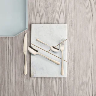 Amefa Manille 16-delige bestekset Stonewash Champagne