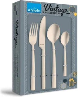 Amefa Manille 16-delige bestekset Stonewash Champagne