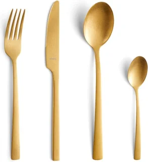 Amefa Manille 16-delige bestekset Stonewash Goud