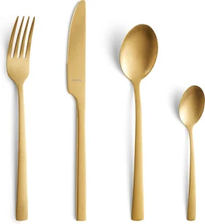 Amefa Manille 16-delige bestekset Stonewash Goud