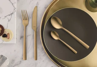 Amefa Manille 16-delige bestekset Stonewash Goud
