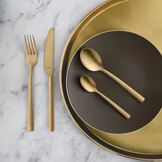 Amefa Manille 16-delige bestekset Stonewash Goud