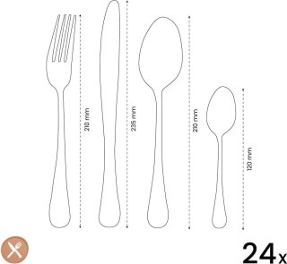 Amefa Oxford Champagne 24-delig bestekset