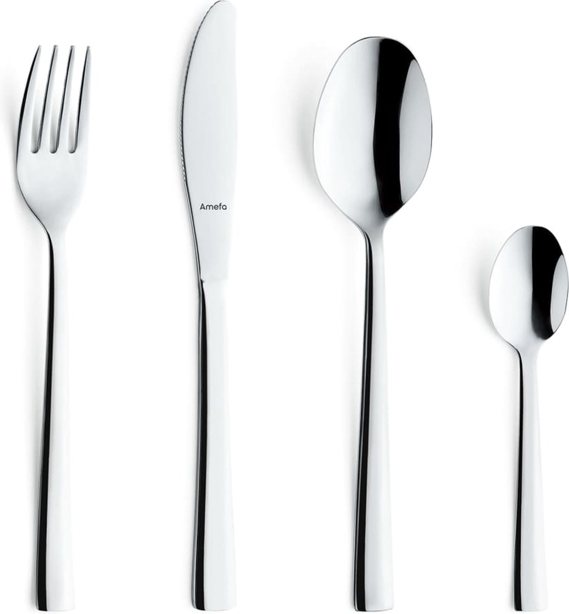 De Amefa Padova bestekset 24-delig zilver voor 6 personen in één oogopslag