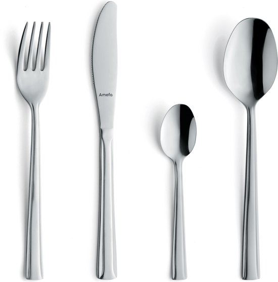 Amefa Rimini 24-delige RVS bestekset Hoogglans Zilver review