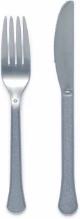 Amscan Feest Bestek Set 48-delig Zilver