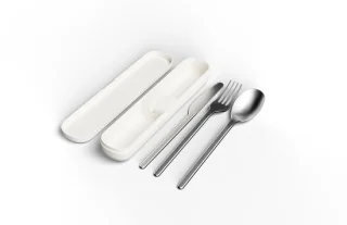 Amuse Nello Bestekset Oat in beige