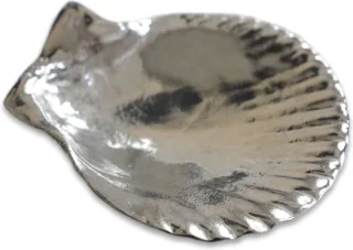 Anovi Luxe Zilvertinnen Amuse Schelpen Set 4