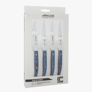 Arcos 4-delige steakmessenset the origin blue micarta