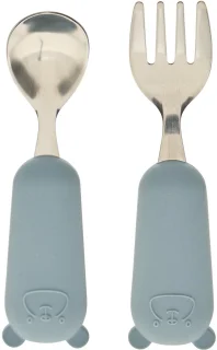 Atmosphera Yum Kinderbestekset Vork & Lepel Blauw