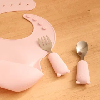 Atmosphera Yum Kinderbestekset Vork & Lepel Roze