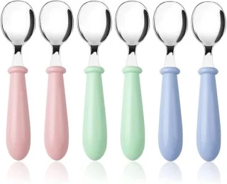 Babybestekset 6-delig met leerlepel