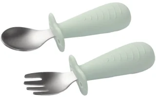BabyOno RVS lepel en vork bestekset