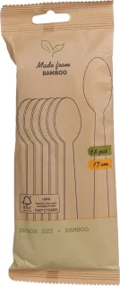 Bamboe Bestekset 36-delig Wegwerp 17 cm