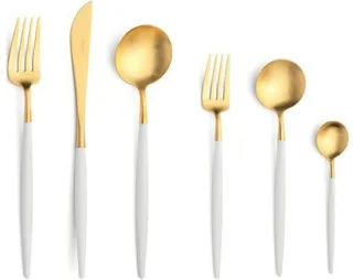 Bavary Bestekset 36-delig 18/10 RVS Goud/Wit