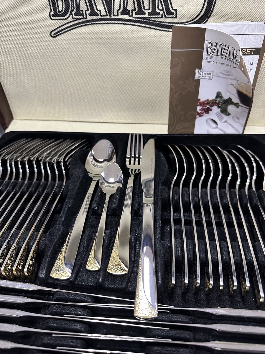De Bavary Bestekset A969 84-delig 12-persoons Goud in één oogopslag