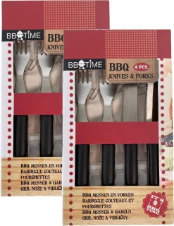 BBQ Bestek Set 4-delig 2-pack