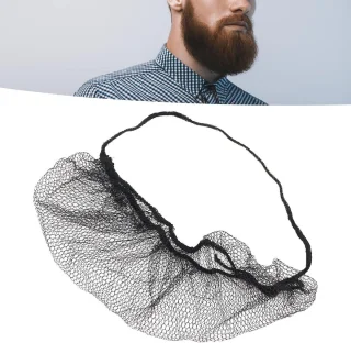 Beard Net Nylon Black Latex Free