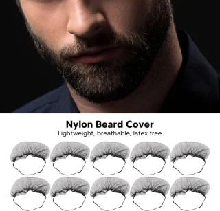 Beard Net Nylon Black Latex Free