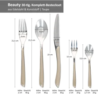 BEAUTY compleet bestek 30-delig voor 6 personen