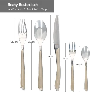 Beauty Kassi besteklade met bestek 6 personen