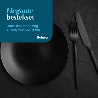Belnea Luxe Bestekset Zwart 20-delig 4 Personen