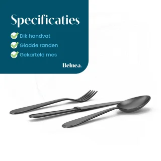 Belnea Luxe Bestekset Zwart 20-delig 4 Personen