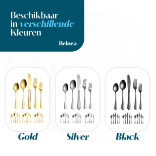 Belnea Luxe Bestekset Zwart 20-delig 4 Personen