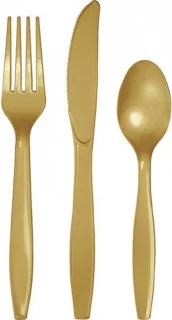 Bestek Goud 24-delig Plastic