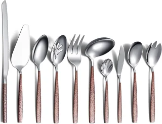 Bestek serveerset 10-delig titanium coating roestvrij staal