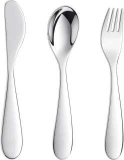 Bestek set 3 stuks RVS zilver