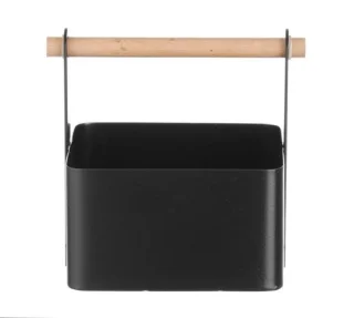 Bestekcaddy met houten handvat