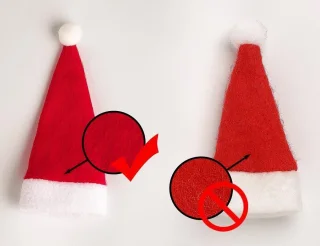 Bestekmutsjes Kerst - 6 stuks