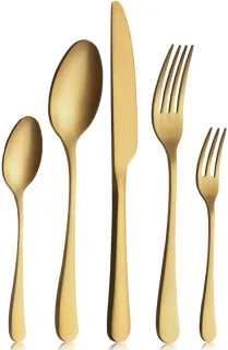 Bestekset 12-delig RVS Goud