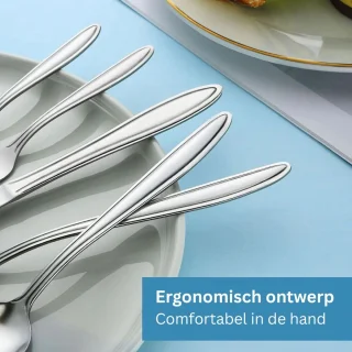 Bestekset 12-delig RVS Zilver