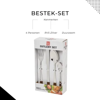 Bestekset 16-delig - Dinerbestek
