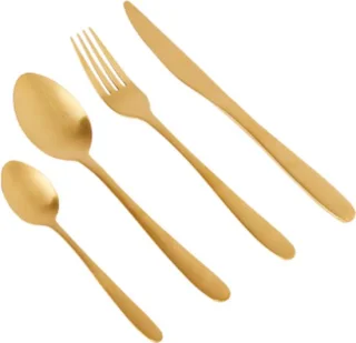 Bestekset 16-delig Goud RVS