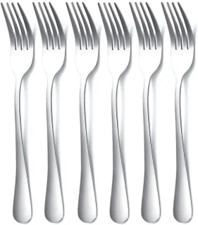 Bestekset 18-delig RVS – 6 tafelmessen, 6 eetvorken, 6 dessertvorken (20 cm)