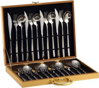 Bestekset 24-delig 6 personen Zilver RVS