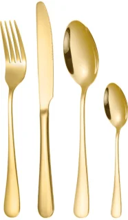 Bestekset 24-delig goud (6-persoons)