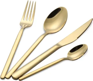 Bestekset 24-delig goud - ShopVlot