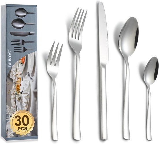 Bestekset 30-delig Roestvrijstaal 6 Personen review